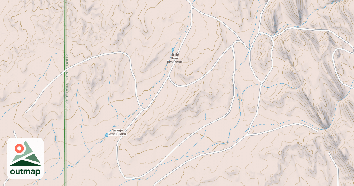 Map of USFS Motor Vehicle Use Map Roads {22B5CADF-14FA-4162-9A83-A46F4197B2C0}