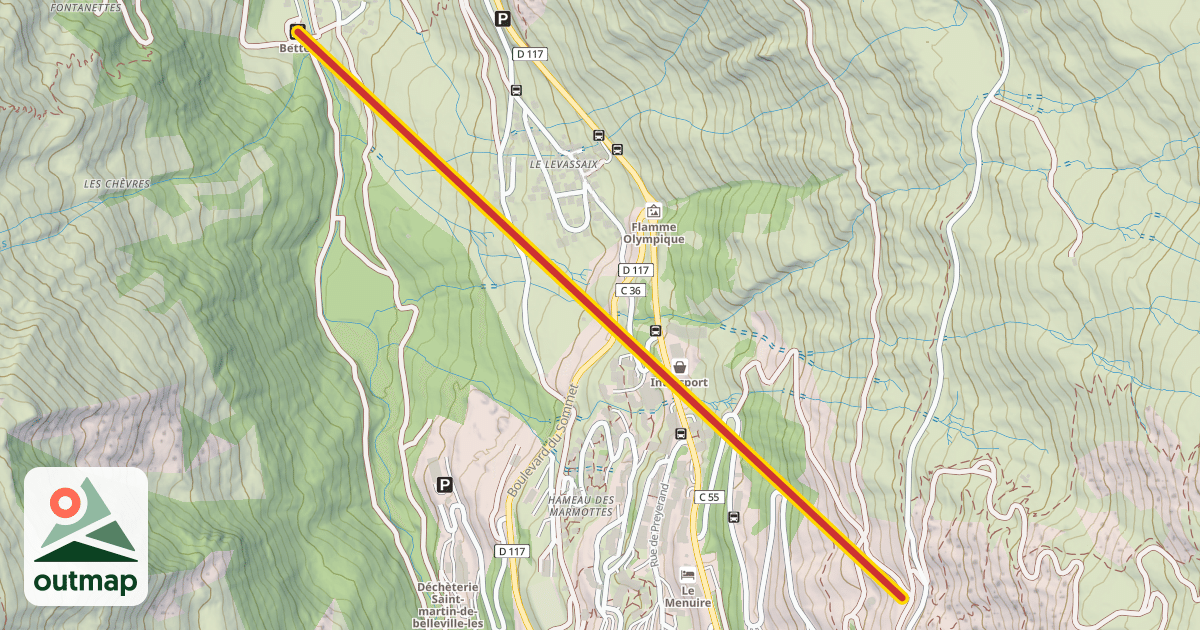 Map of Bettex