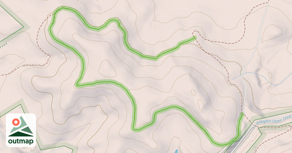 Map of North Ridge Trail
