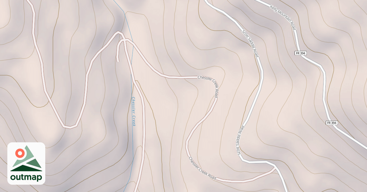 Map of CHESSLER CREEK