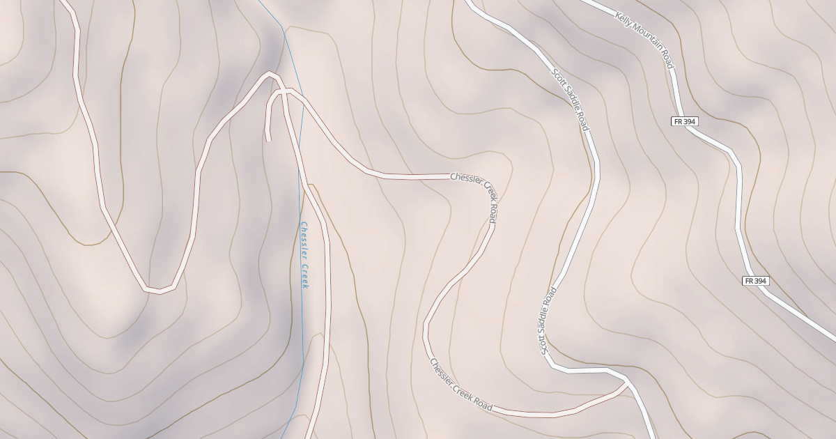 Map preview of CHESSLER CREEK