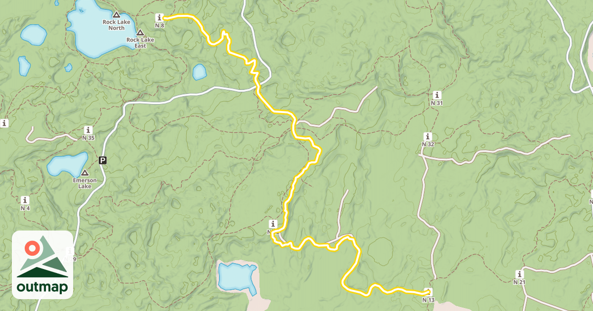 Map of Glacier Trail