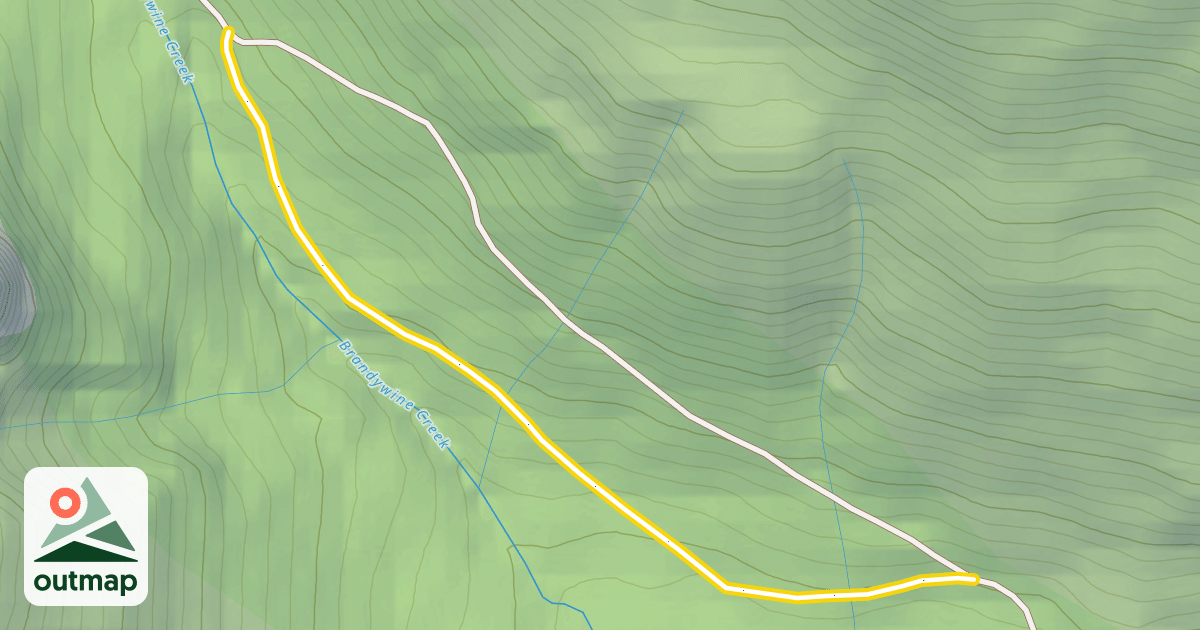 Map of Brandywine Snowmobile Trail