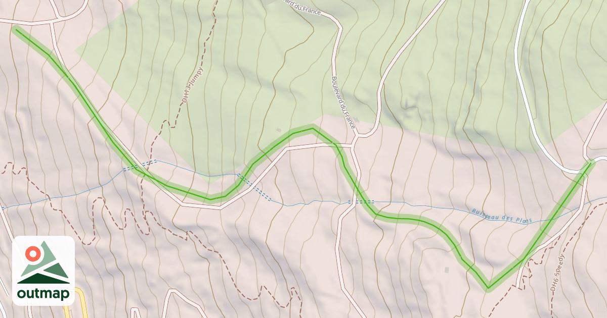 Map of Bruyères