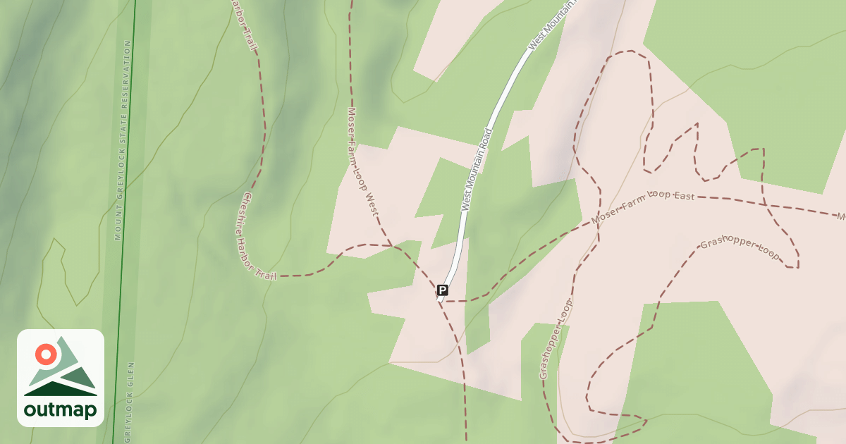 Map of Old Adams Road
