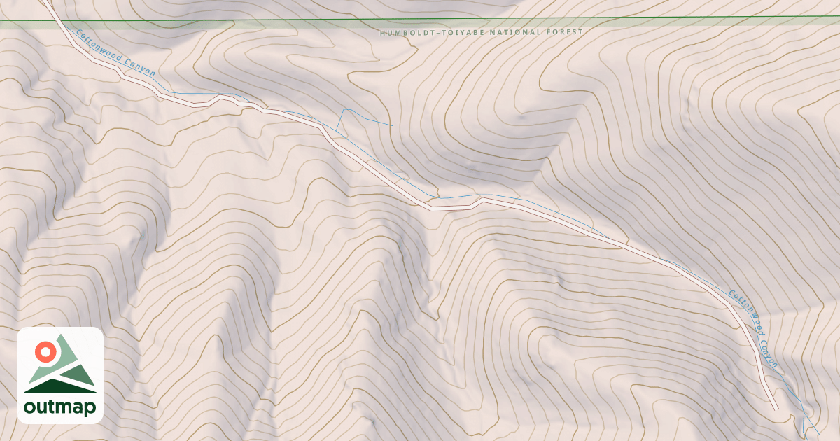 Map of COTTONWOOD CANYON