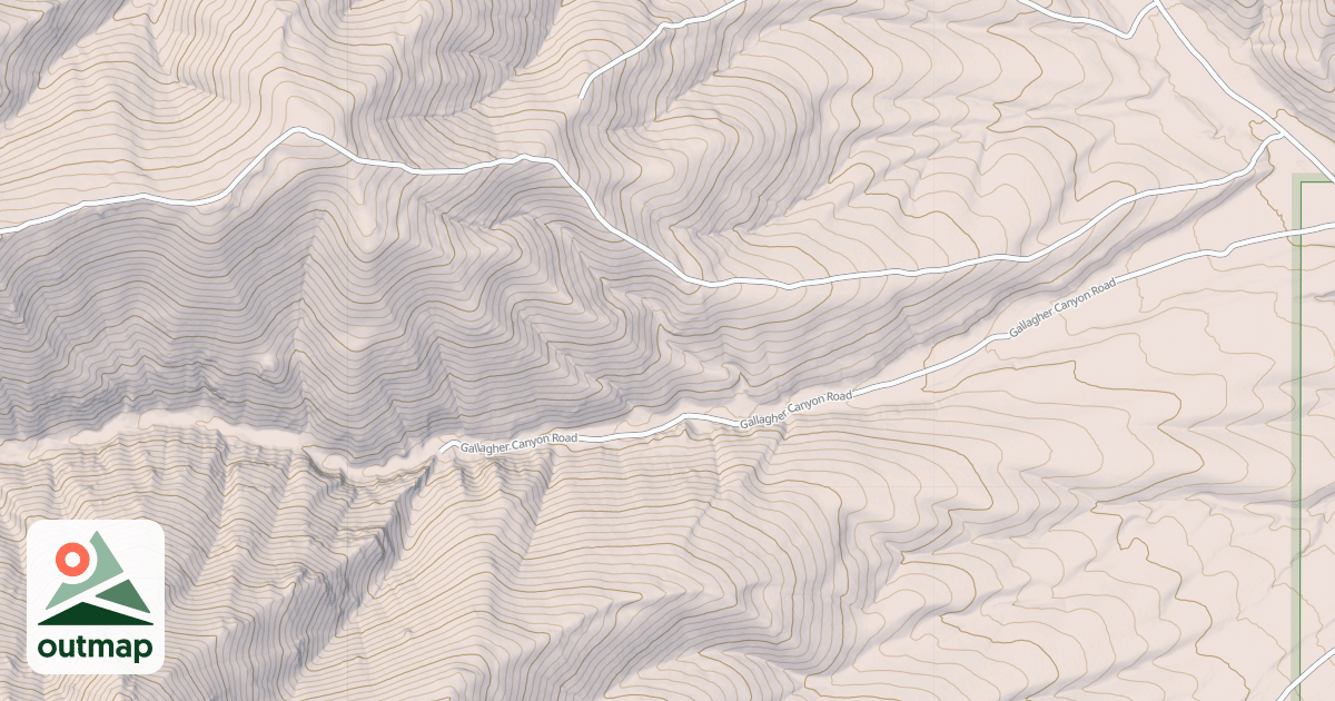 Map of GALLAGHER CANYON
