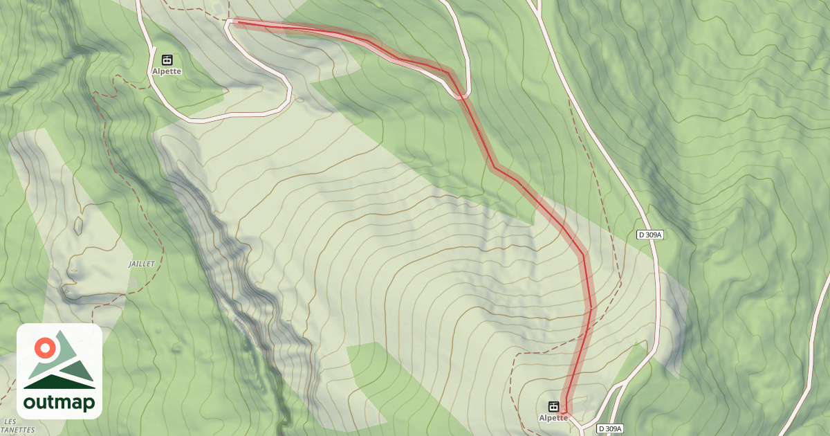 Map of Combe Allais