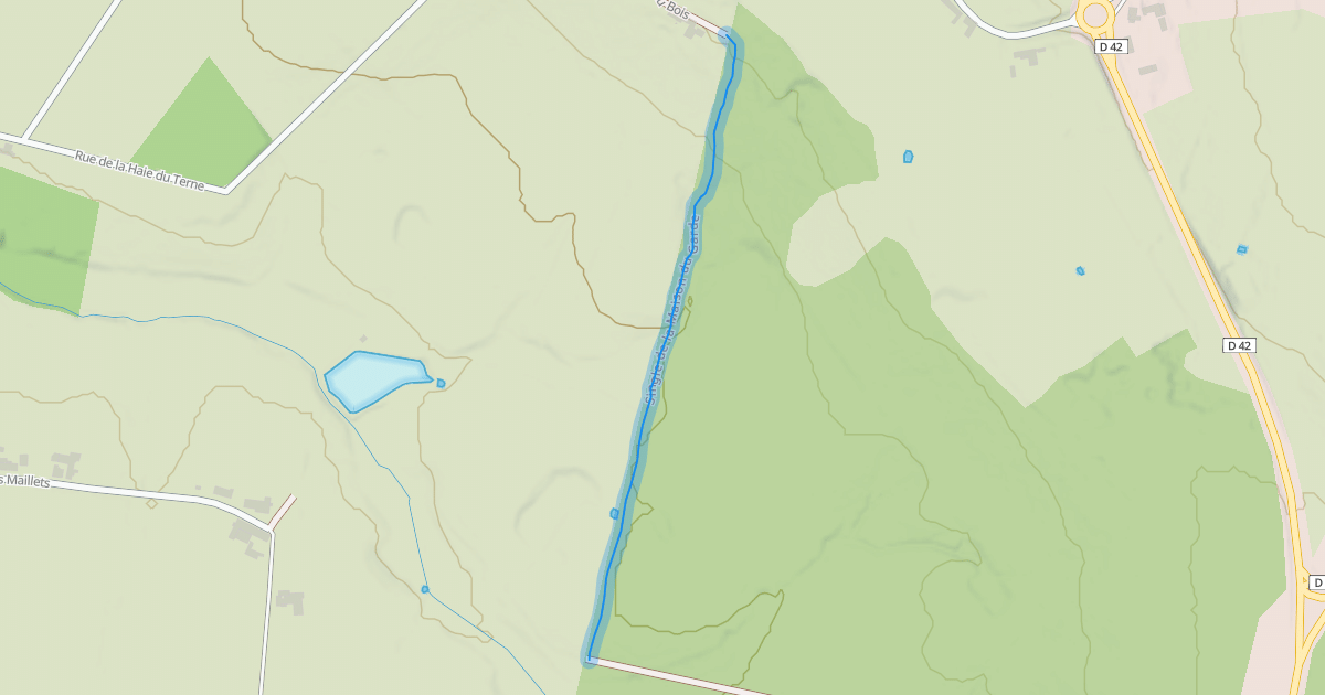 Map preview of Single de la Maison du Garde