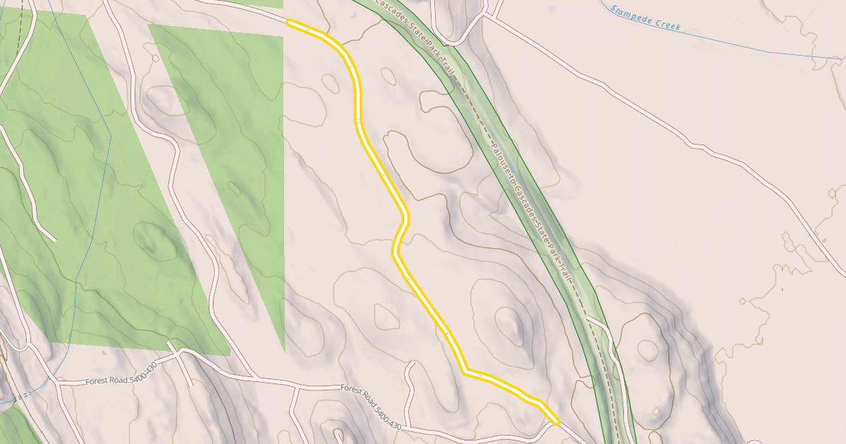 Map preview of Forest Road 5400-424