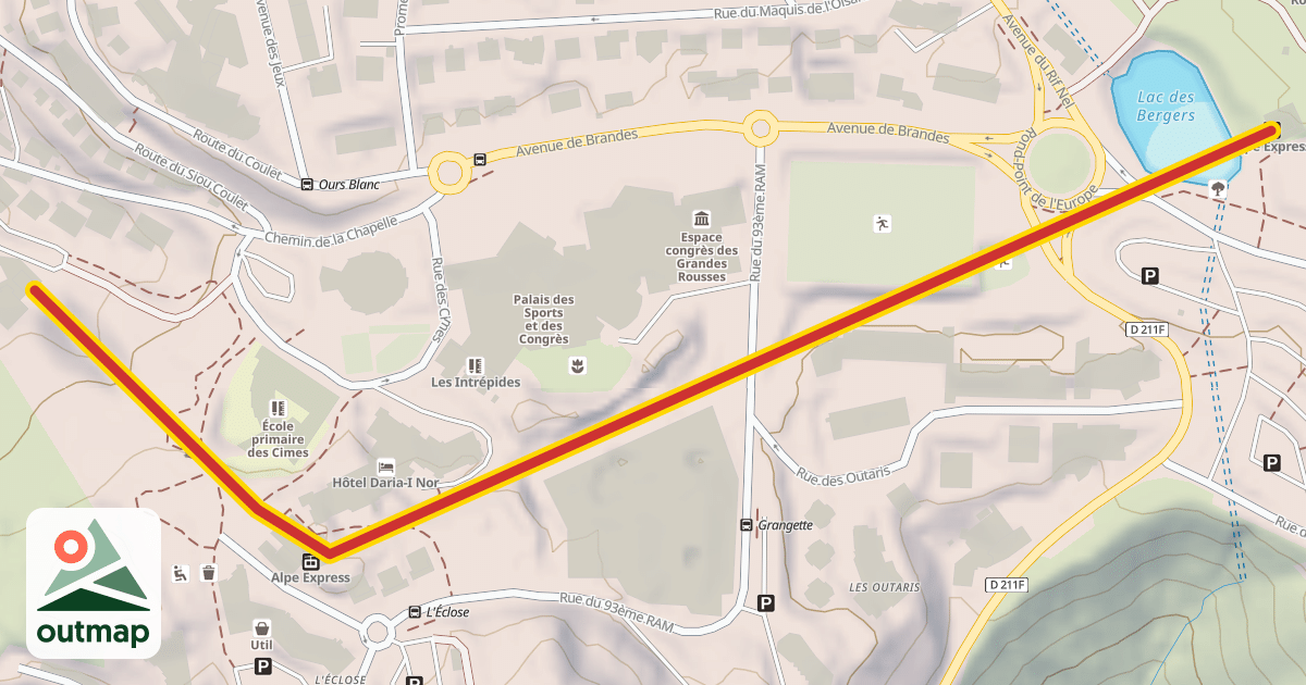 Map of Alpe Express