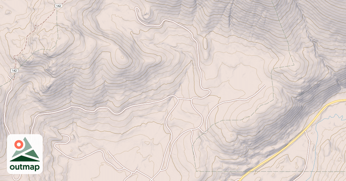 Map of CORNICE POINT