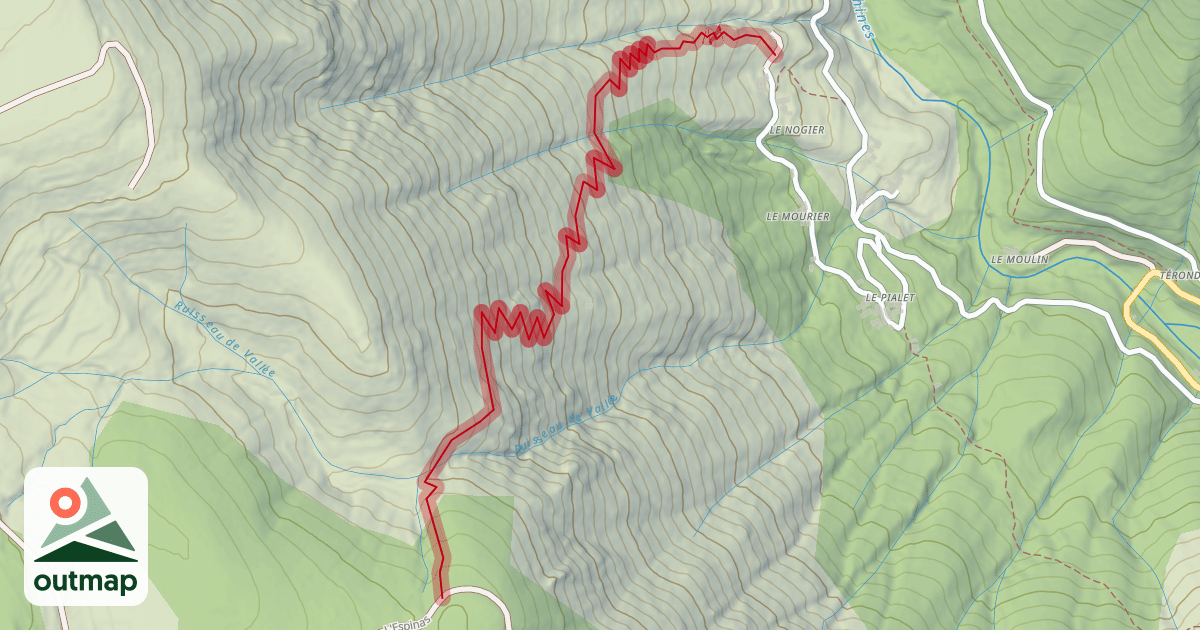 Map of L'Espinas-LeNogier