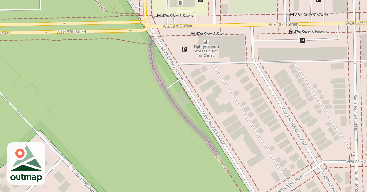 Map of Major Taylor Trail