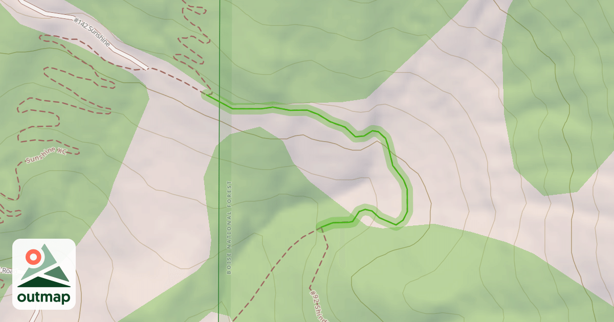 Map of Bogus Creek Loop