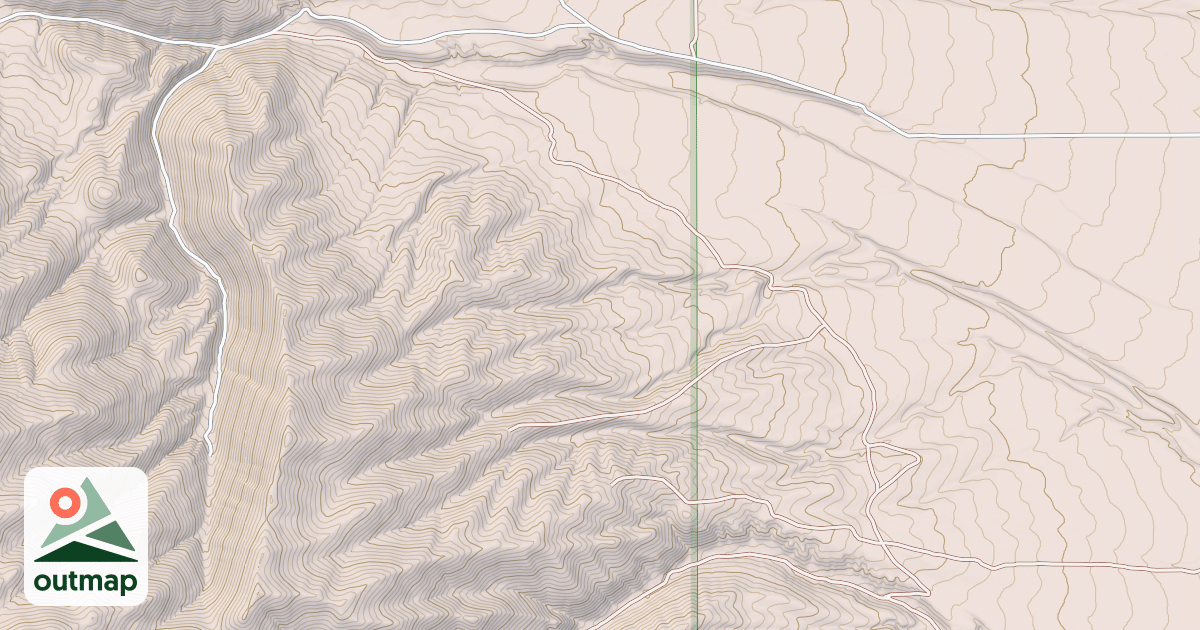 Map of EAST DRY-POLE CANYON