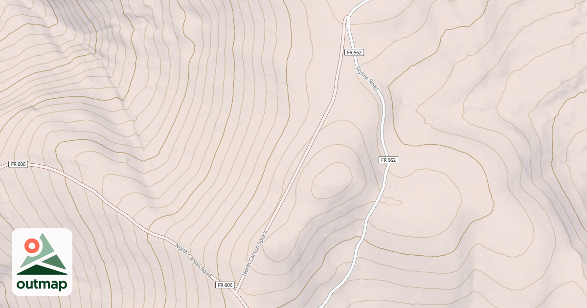 Map of NORTH CARSON SPUR A