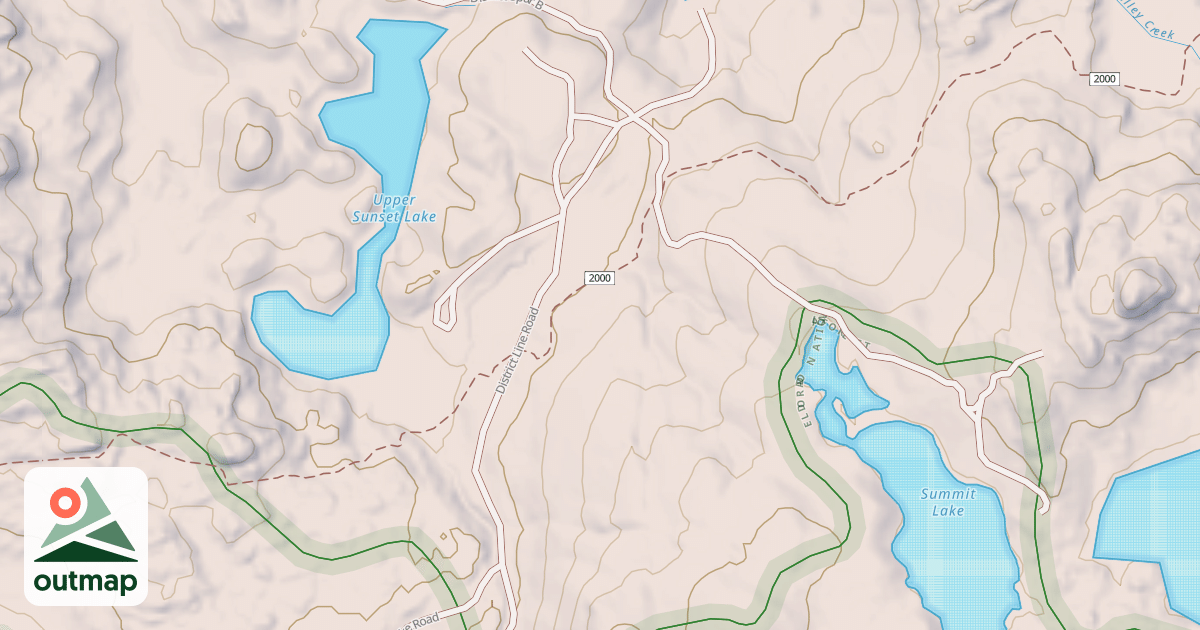 Map of DISTRICT LINE ROAD