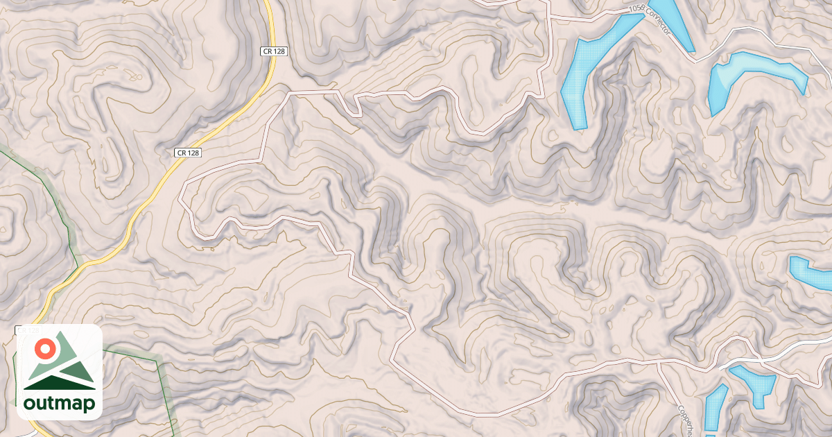 Map of Hanging Rock Loop