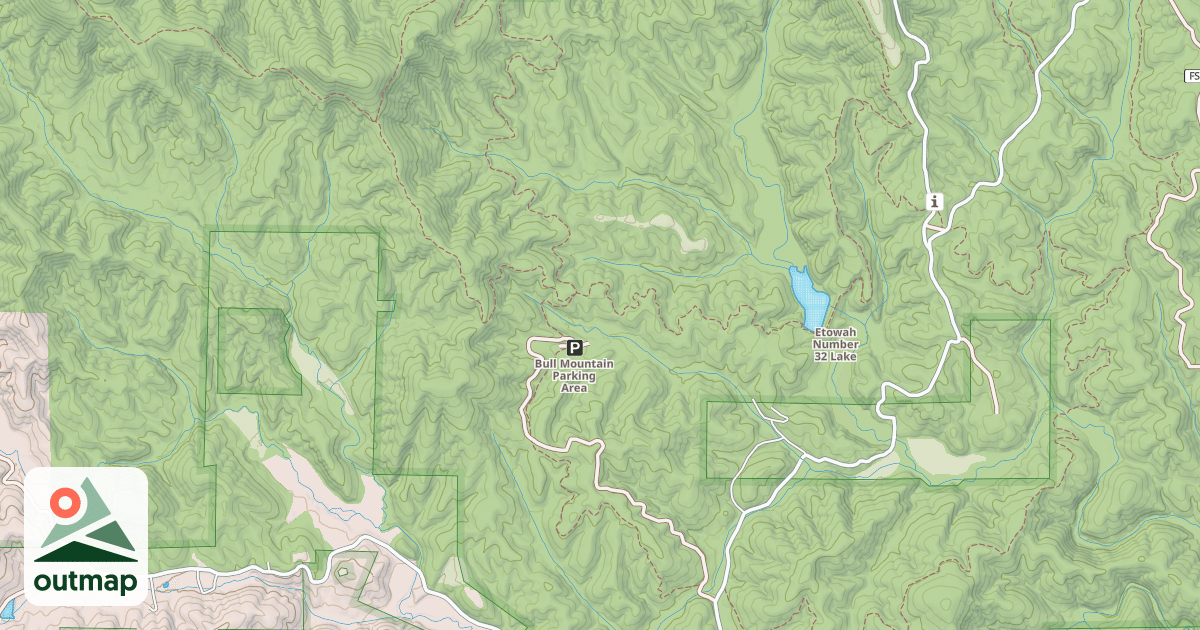Map of BULL MTN.