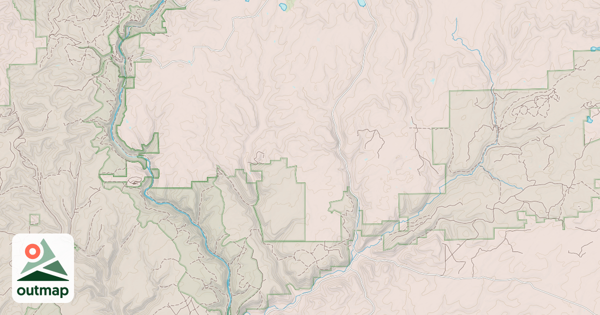 Map of Tioga State Forest Snowmobile Trails