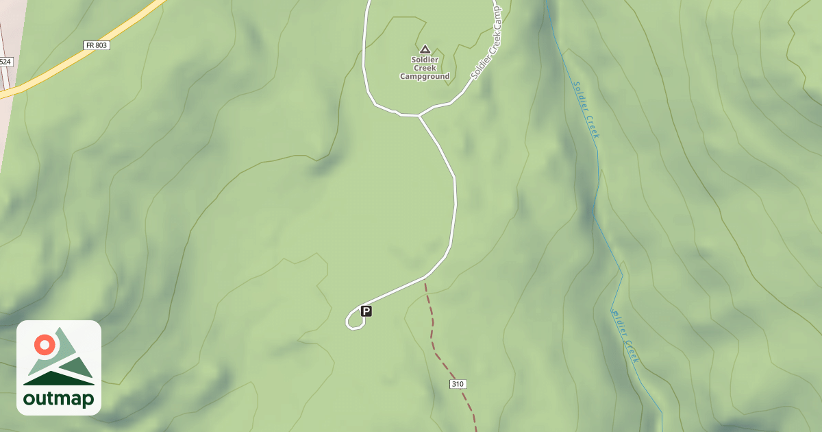 Map of USFS Motor Vehicle Use Map Roads {6193EFAC-1B6F-4EF8-9ED8-1335E3CD54BC}
