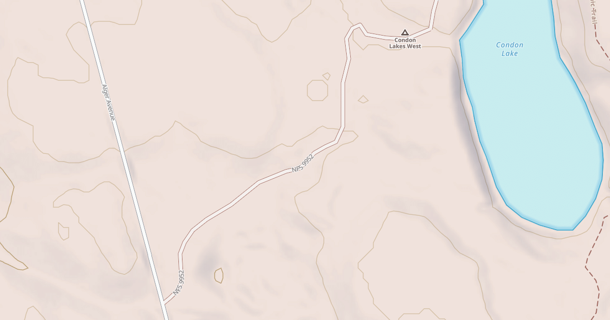 Map preview of CONDON LAKE CAMPSITES
