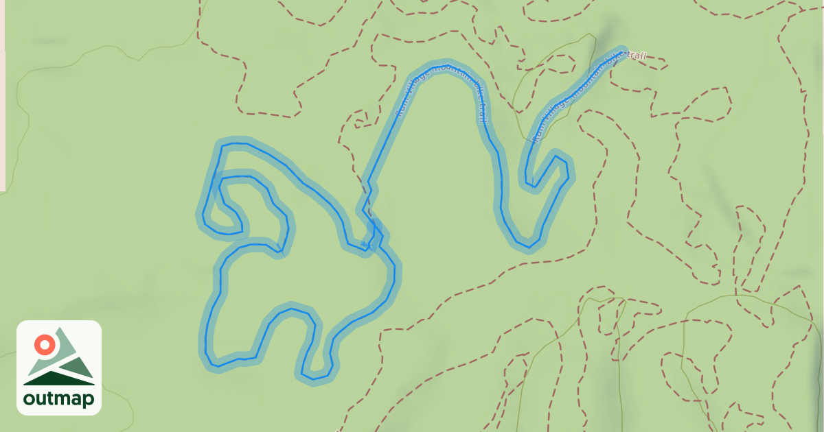 Map of Rum Village mountain bike trail