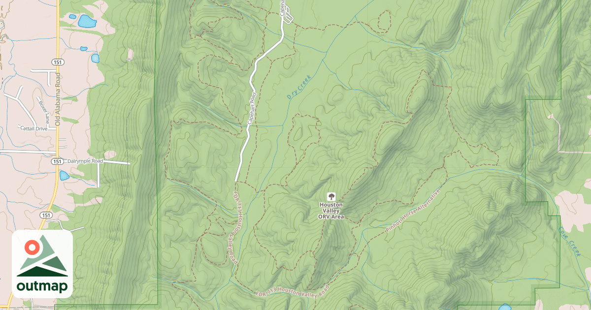 Map of USFS Motor Vehicle Use Map Trails 16052