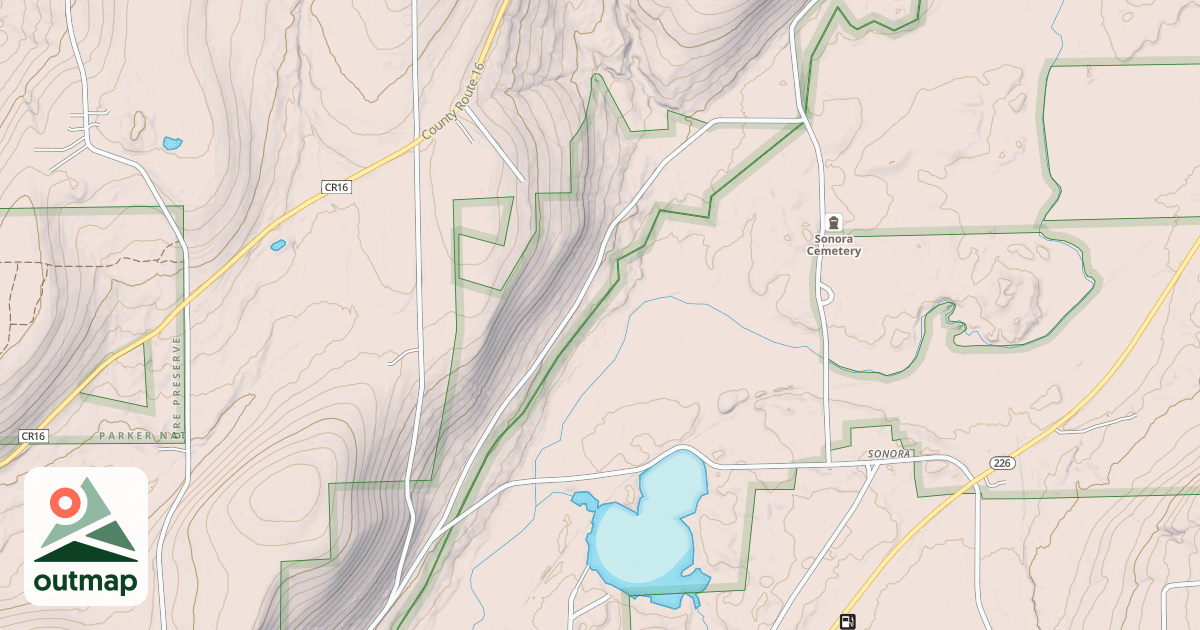 Map of Kris' Trail