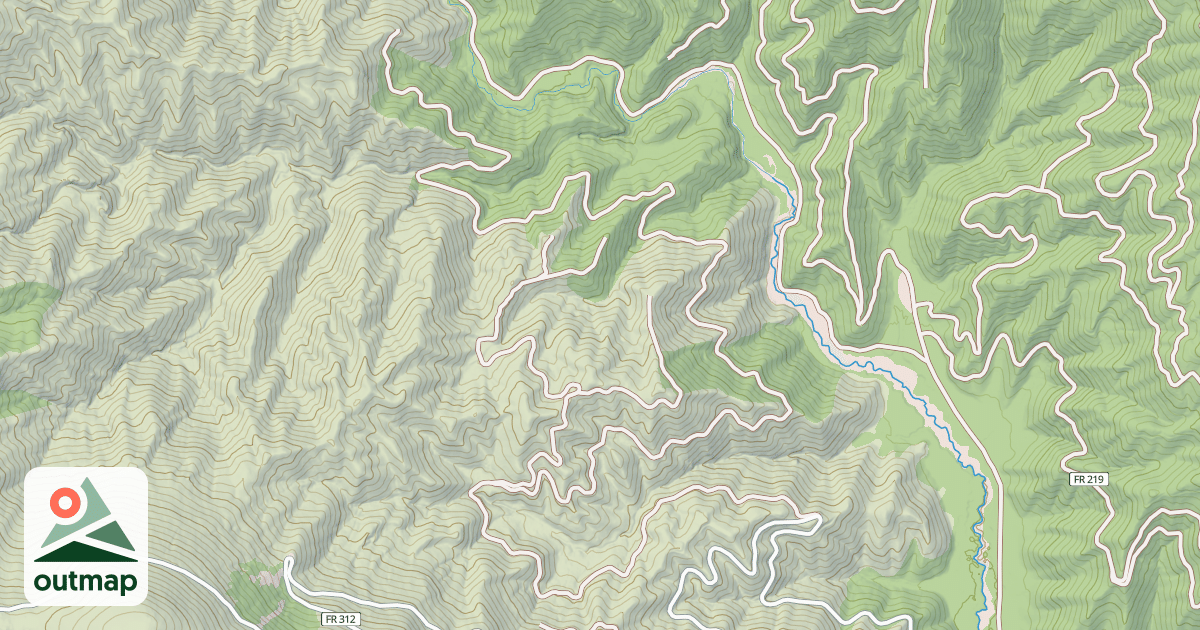 Map of PAQUA CREEK