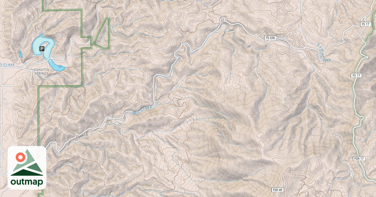 Map of MILL CREEK