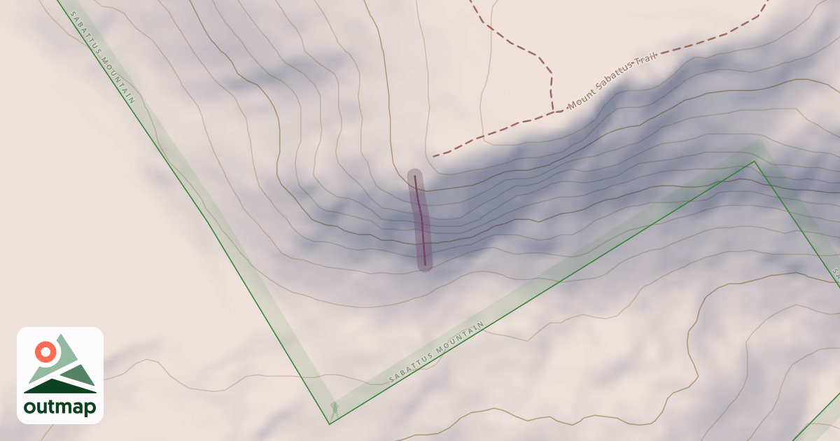 Map of Climbing Route