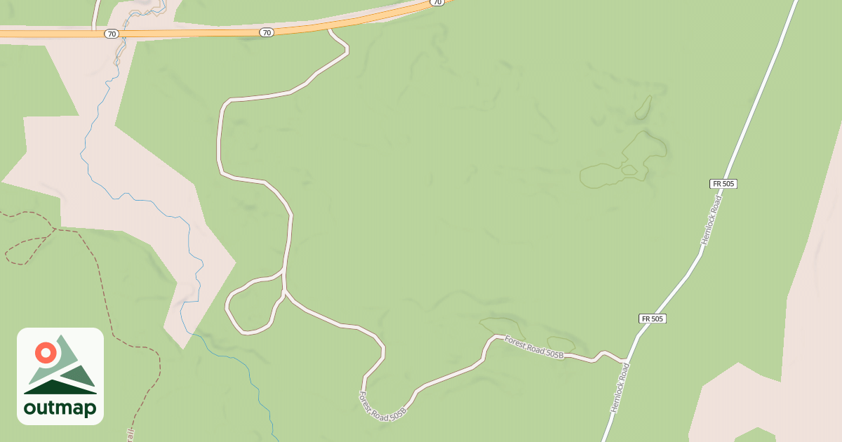 Map of FR 505B