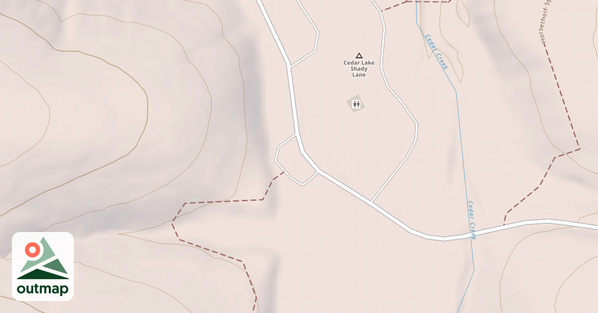 Map of CEDAR LAKE SANITARY DUMP