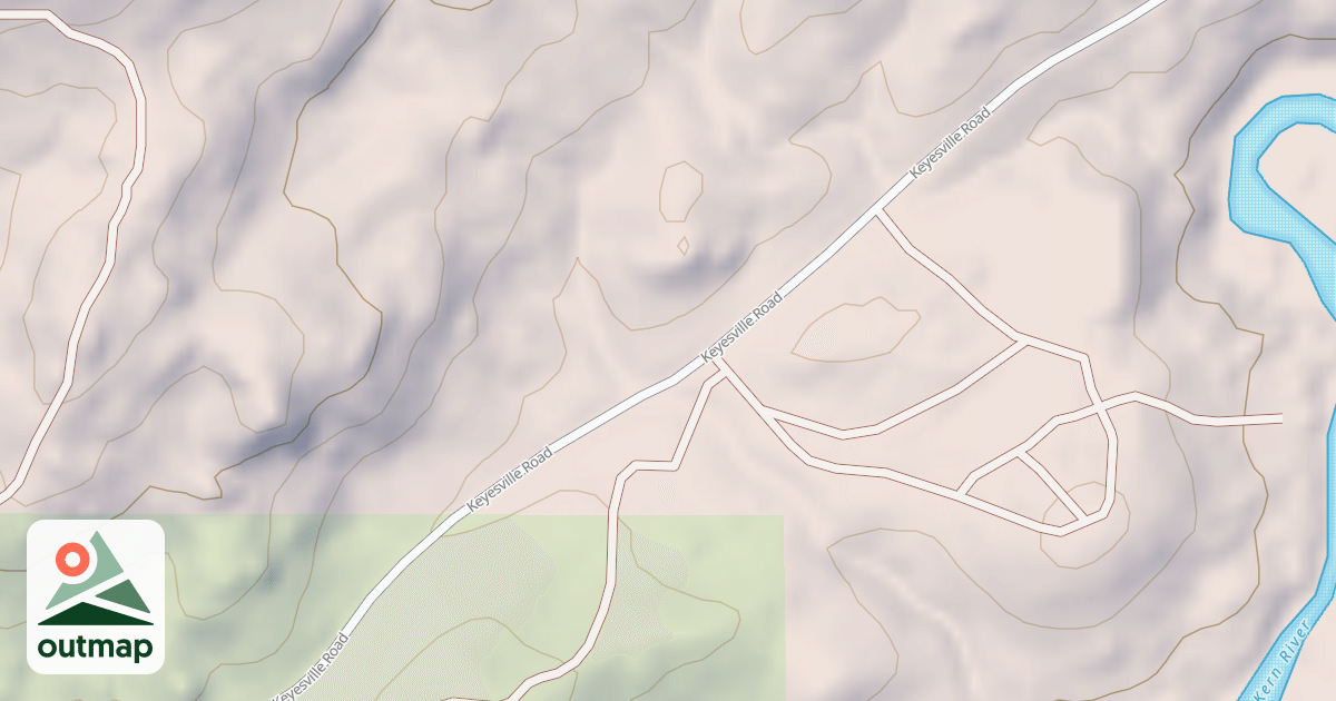 Map of 16070 Keyesville/blk Gulch Usgs Lake Isabel N