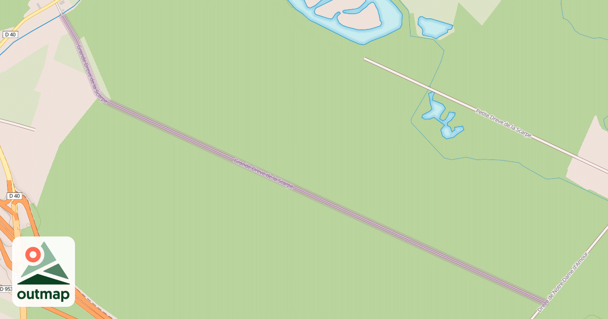 Map of Grande Dreve de la Scarpe