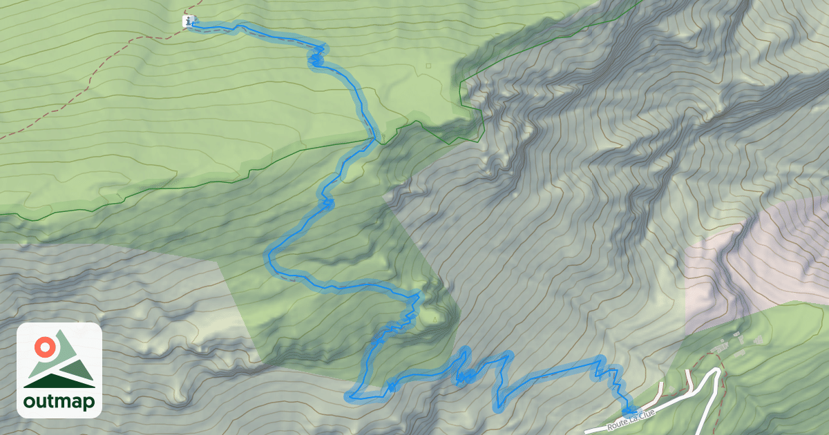 Map of Chemin des Mujouls à Aiglun