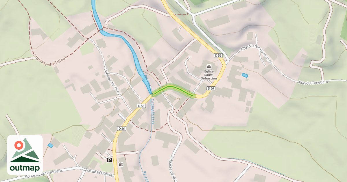 Map of Rue Gaspard des Montagnes