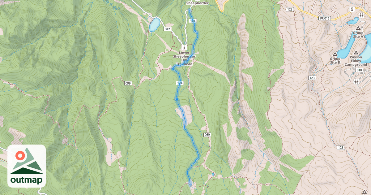 Map of Shram Creek Trail