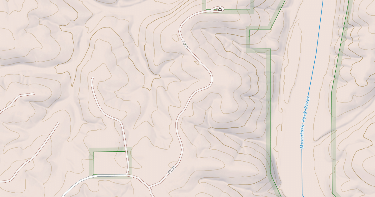 Map preview of USFS National Forest System Roads {27389BF4-D7FA-429A-ABBD-F7940551B7CB}