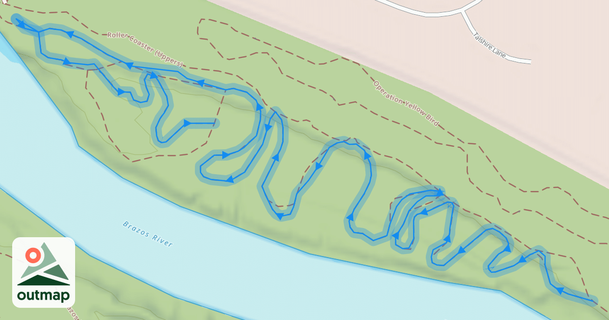 Map of Roller Coaster (Lowers)