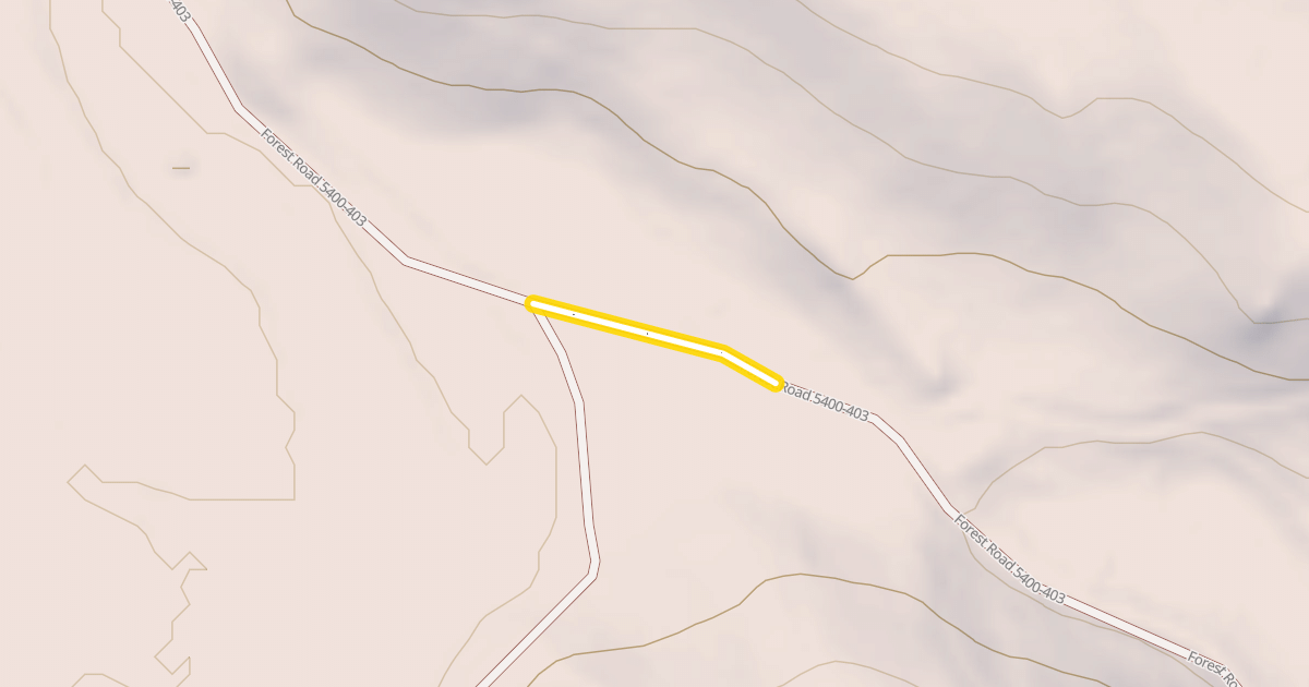 Map preview of Forest Road 5400-403