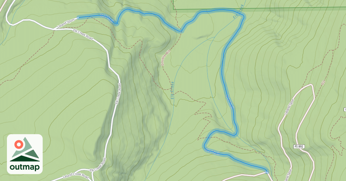 Map of D-2 Trail
