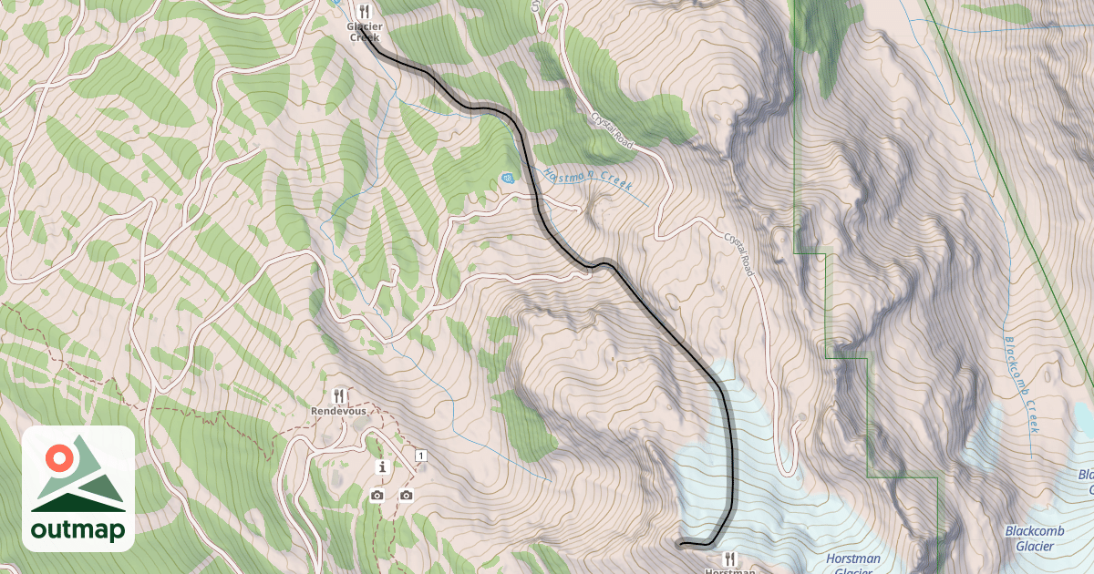 Map of Glacier Drive