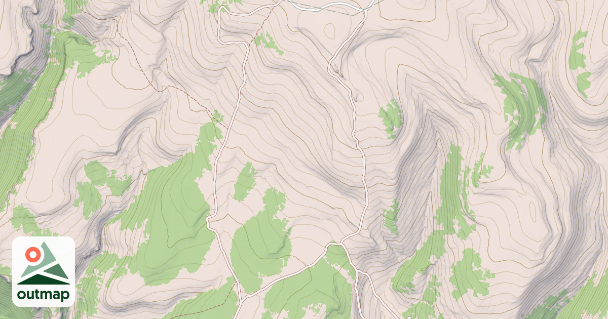Map of USFS Motor Vehicle Use Map Trails 4487