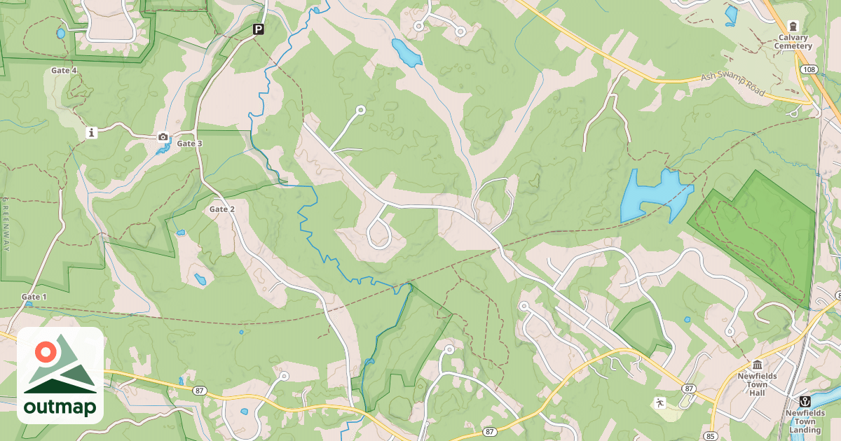 Map of Rockingham Rec. Rail Trail