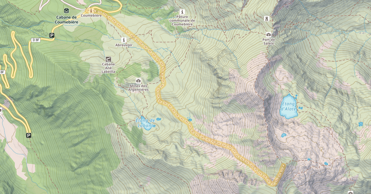 Map preview of Pic de Cabanatous — Coumebière