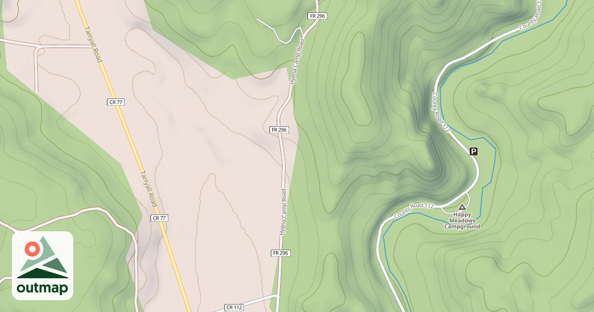 Map of HYENA CAMP