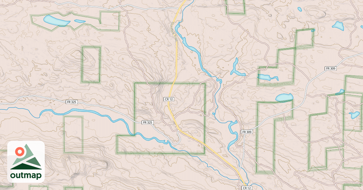 Map of GUNFLINT SNOWMOBILE
